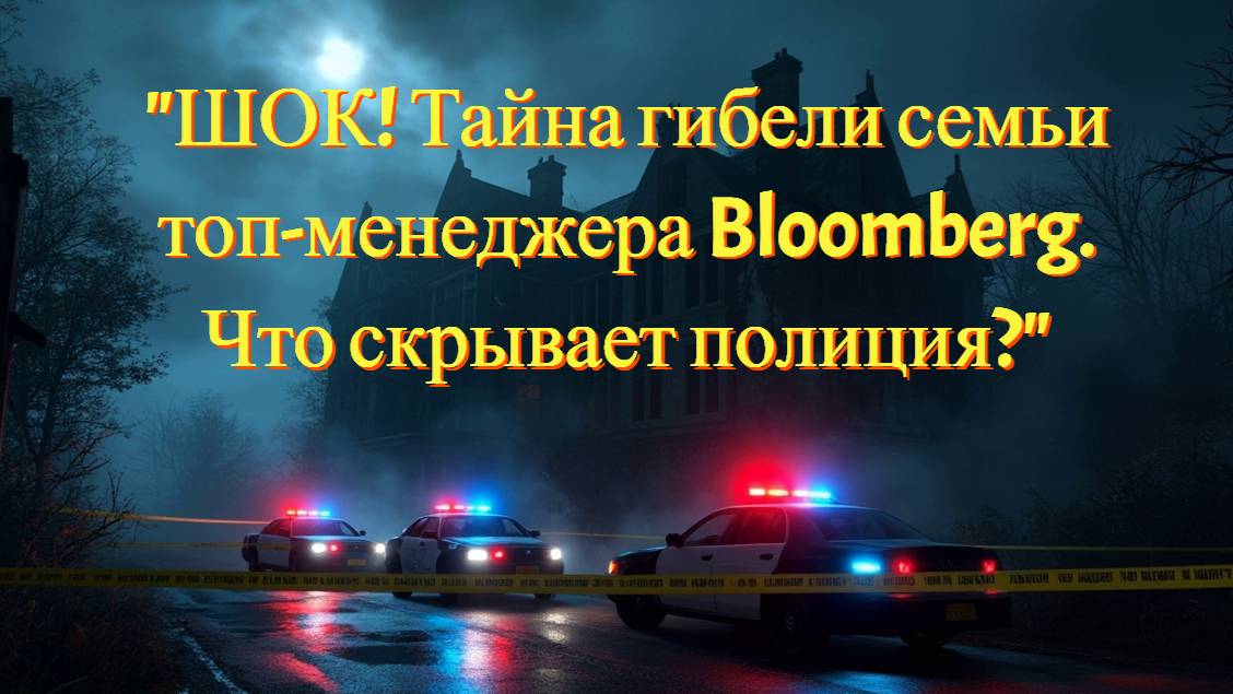 "ШОК! Тайна гибели семьи топ-менеджера Bloomberg. Что скрывает полиция?"