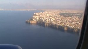 Анталия заход на посадку со стороны моря