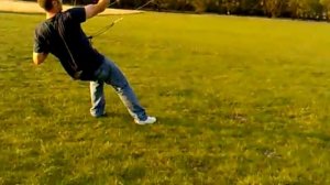 Flexifoil blade iii 4.9m maiden flight in 6mph breeze.