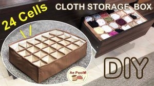 КАК БЫСТРО СШИТЬ ОРГАНАЙЗЕР ДЛЯ ХРАНЕНИЯ ОДЕЖДЫ 24 ЯЧЕЙКИ.