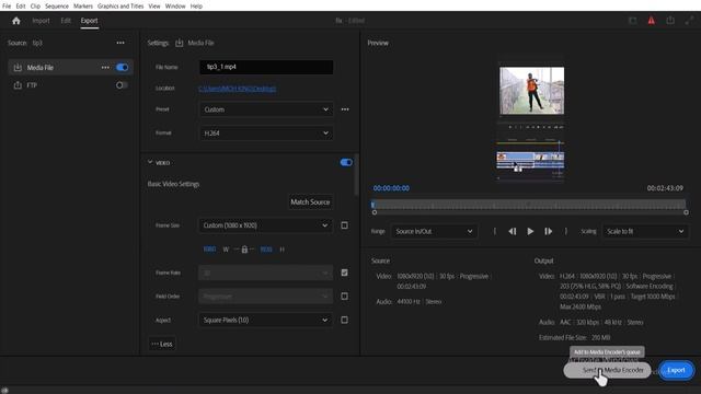 How To Export Premiere Pro Project In Media Encoder - 2023 Tutorial