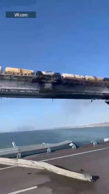 последствия взрыва на Крымском мосту. смотреть онлайн