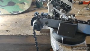 Заточка цепи для пилы на станке Ресанта