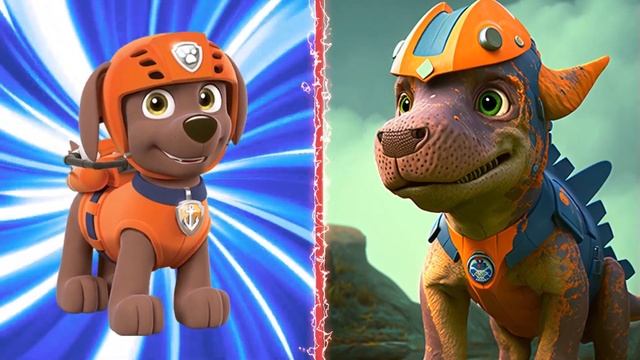 PAW PATROL Characters as DINOSAURS - All Characters 2023 смотреть онлайн