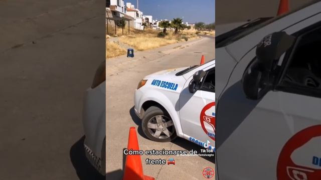 Aquí te enseño a estacionarte en batería frontal смотреть онлайн