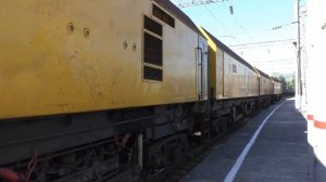 "Прямиком из Октябрьской жд"  Рельсошлифовальный поезд URR-112-5A. Станция Тоннельная