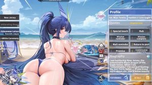 Azur Lane - New Jersey L2D Skin Midsummer Leisure Showcase
