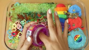 Необычные слаймы! Смешиваем   макияж, детали, блёстки в слайм! Увлекательное видео со слаймом!★ASMR★