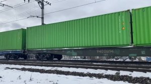 ВЛ10У 991 с Контейнерным поездом