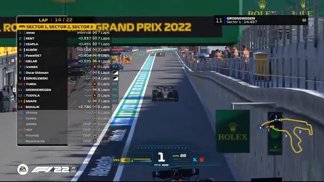 F1 22 - ERO PC F3 - S8 R10 - BELGIAN GP смотреть онлайн