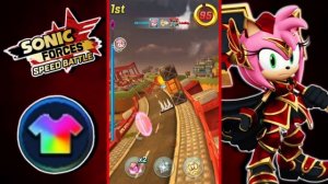 Paladin Amy Ruby Red Chroma Skin Gameplay | Sonic Forces: Speed Battle