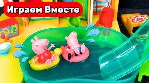 Играем в игрушки из мультиков ! Игрушки из мультика Свинка Пеппа ! Игры в БАССЕЙНЕ ! ТОП ДЛЯ ДЕТЕЙ