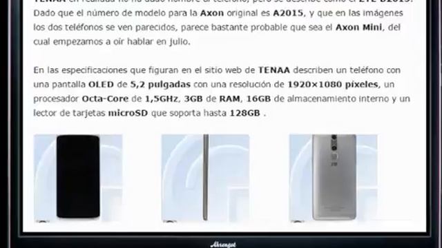 ZTE Axon Mini con Force Touch Impresiones смотреть онлайн