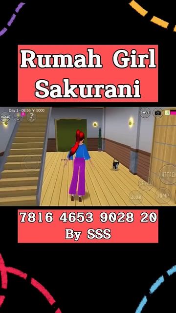 id Rumah Girl Sakurani #shorts #viral #trending #fyp #sakura #sakuraschoolsimulator #sss