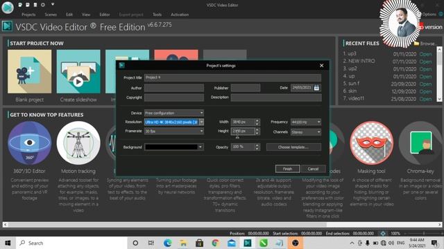 4K Video Export In VSDC Video Editor In Hindi/Urdu