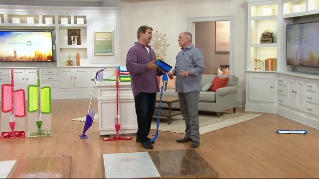 QuickMop Spray Mop w/2 Reusable Microfiber Pads by Campanelli on QVC смотреть онлайн