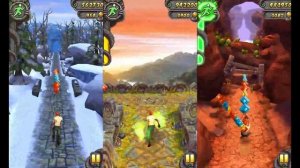 Temple Run 2 Sky Summit Vs Temple Run 2 Frozen Shadows Vs Temple Run 2 Blazing Sands - Gameplay