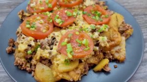 Рецепт с мясным фаршем и картофелем - отличная возможность вкусно и сытно накормить семью_