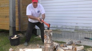 # 2. Husqvarna S-1600. Splitting firewood for my cabin.