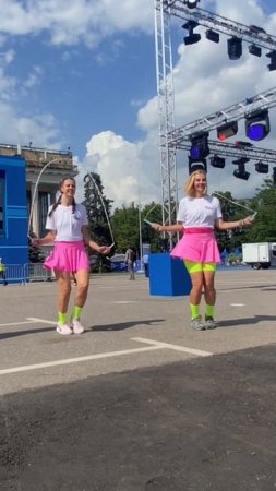 Вместе прыгать веселей! @lanalama22  #dance #скакалка #jumprope  #jumpropedance #скиппинг #лето