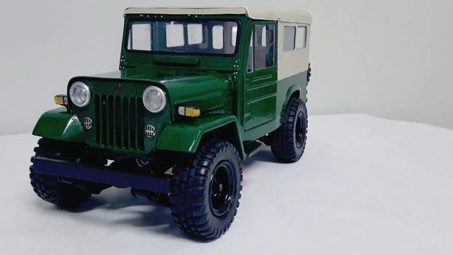 How to make || Mitsubishi Jeep J44 Diorama Model || Light System Automation смотреть онлайн