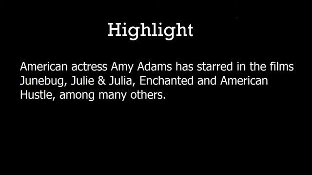 HOT Amy Adams Biography & Quotes смотреть онлайн