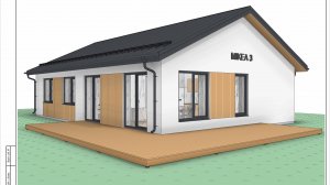 Проект Микеа-3.  Анонс курса по моделированию дома из газобетона в Revit 2024 и выше.