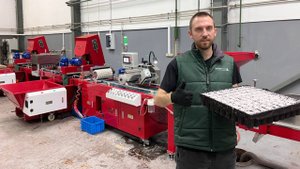 Линия по высеву семян в кассеты