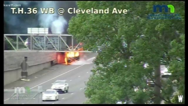 Trolley catches fire on Highway 36 in Roseville смотреть онлайн