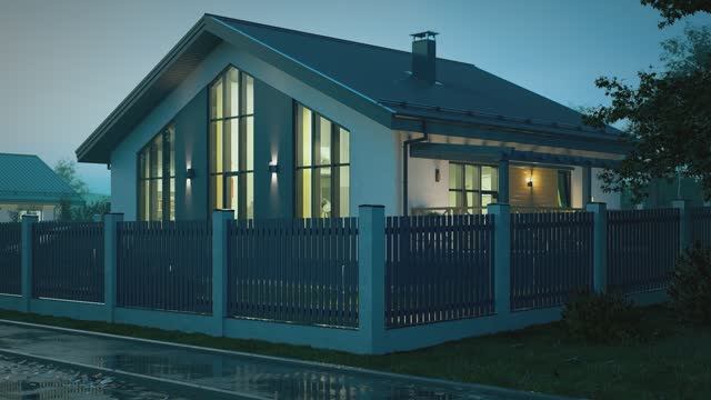 Экстерьерная визуализация | Анимация дома смотреть онлайн