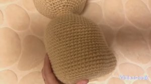 Как связать кошечку в стиле тильда. часть 1. (голова, тельце).