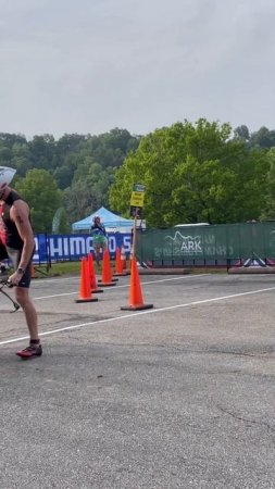 Ozark Valley Triathlon transition to Bike