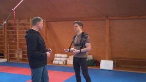 БОКС. Презентация тренажёра панчера в Спортивном клубе киокушинкай карате "Доджо" г. Москва