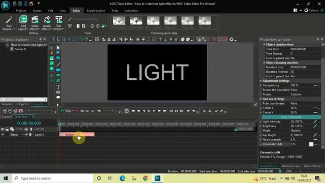[VSDC Pro] Text Light Effect - VSDC Video Editor Tutorial смотреть онлайн