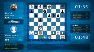 Chess Game Analysis: chess mans - Una31 : 1-0 (By ChessFriends.com)