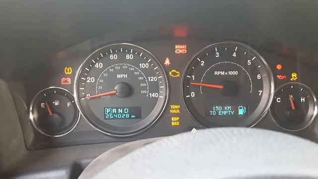 jeep grand Cherokee ( commander ) 06 07 dashboard flash lights problem