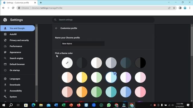 How To Change Color Theme On Google Chrome Browser In Windows