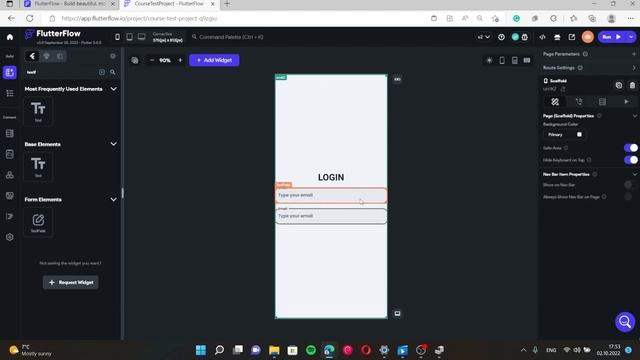 Introduction to Flutter Flow M1 (3) : Login Page