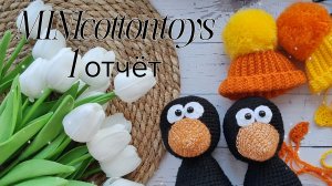 Проект MINIcottontoys//1 отчёт//вяжу чумачечих птЫчек😁❤️