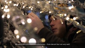 Монтаж гирлянд