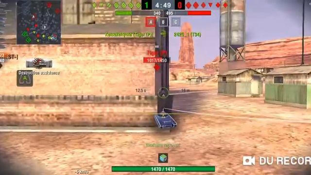 IS-6 wot blitz gameplay :v