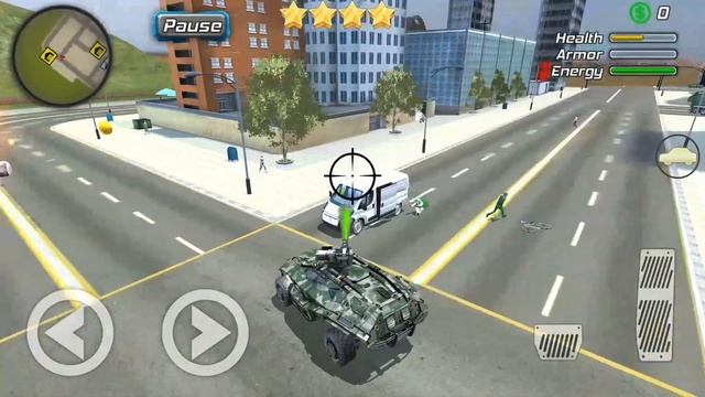 Rope Frog Ninja Hero - Strange Gangster Vegas #7 Destroy The Robot Police | Android GamePlay HD смотреть онлайн