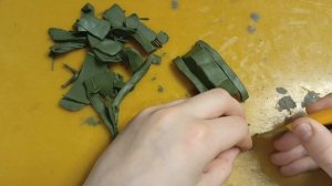 т-34. из пластилина.