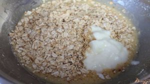 Овсяное печенье с изюмом и творогом