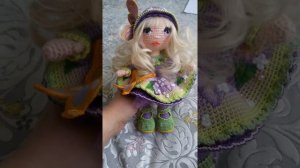 Кукла Фиалочка крючком , продолжение.