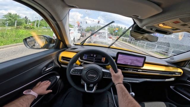 NEW Jeep Avenger | 1.2 Pure Tech Turbo 100HP | POV Test Drive смотреть онлайн