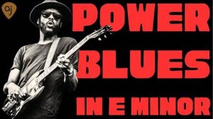 POWER BLUES ⧸ ROCK Jam Track in E Minor | Guitar Backing Track