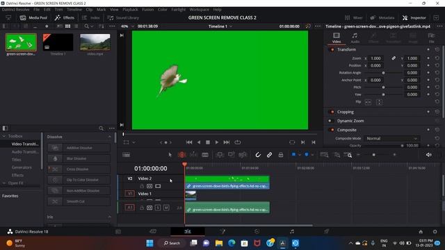 HOW TO REMOVE GREEN SCREEN||CHROMA KEY||REMOVE GREEN EFFECTS IN DAVINCI RESOLV TELUGU смотреть онлайн