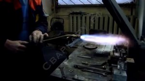 Горелка пропановая Джет Г3У 480 L540мм №7П сетчатый мундштук для термообработки и нагрева Коротко