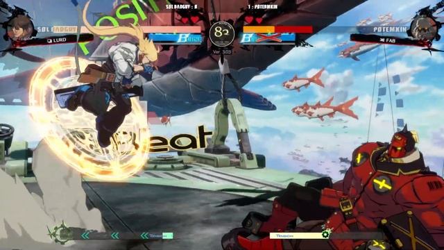 GGST | Lurd (Sol Badguy) VS FAB (Potemkin) | Guilty Gear Strive High level gameplay